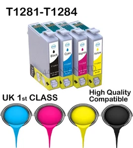 16 Ink Cartridges For T1281 T1282 T1283 T1284 T1285 NON-Original Epson - Picture 1 of 1