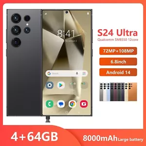 SALE: S24 Ultra-Style 6.75" Android 12 Smartphone Unlocked Dual SIM | Hot Deal! - Picture 1 of 24
