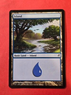 2007 Magic The Gathering Lorwyn #288 Island, Basic Land, C, NF, cd2 - Image 1 of 3