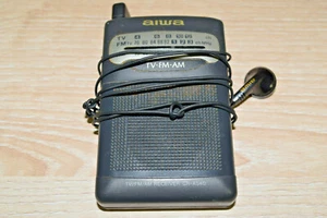 AIWA TV/FM/AM RECEIVER CR-AS40 VINTAGE WORKING RARE Portable 191025 - Picture 1 of 8
