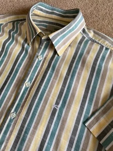 CAMEL ACTIVE BOLD SUMMER MULTI STRIPE SHORT SLEEVE SHIRT XL - Picture 1 of 5
