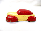 Vintage Toy Car Sun Rubber Co Red Sedan Sunruco 1930-1940