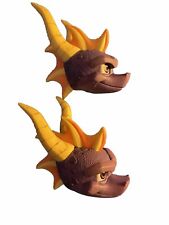 neca spyro the dragon lot of 2 heads only fodder part piece