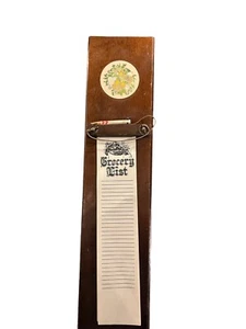 Vintage Wall Shopping List/memo List Holder. Wall Mounted. MCM. Retro. - Picture 1 of 4