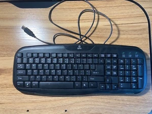 ONN LK6400 USB Connected Soft-Touch Wired Keyboard - Black - Picture 1 of 3