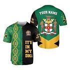 Personalized Name Jamaica Flag It's In My Dna  Baseball Jersey Shirt Size S-5Xl