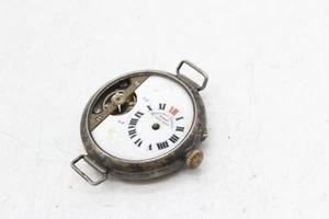 V Antique Gents Military Hand Wind Silver 925 Hebdomas Wristwatch N/W 41g - Picture 1 of 7