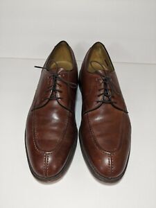 JOHNSTON & MURPHY Shoes Brown Leather Oxfords Made USA Size 11 D/B