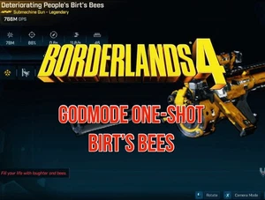 Borderlands 4 Modded Level 50 Weapon Godmode Birts Bees SMG XBOX X/S PS5 PC - Picture 1 of 3