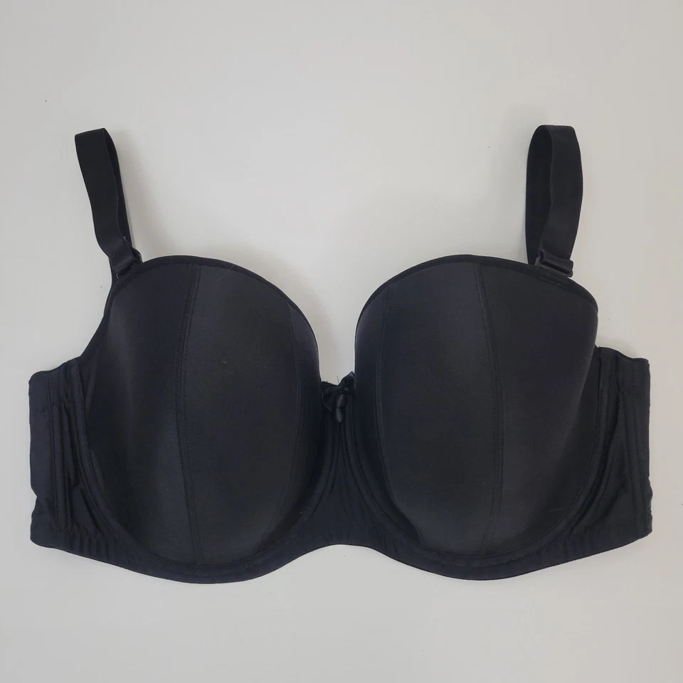 Sujetador Curvy Kate Luxe Sin Tirantes Multiway Forrado Negro Reino Unido Talla 32HH EE. UU. Talla 32L Foto 1 de 4
