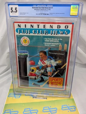 Nintendo Fun Club News No7 CGC-класс 5.5 [1988] Спортивное завершение (1 из 21 по переписи) - Изображение 1 из 4