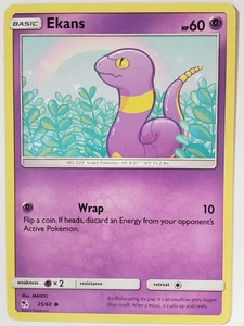 Ekans 25/68 VLP / NM - Hidden Fates Pokemon Card - $2 Combined Ship - MAHOU Art - Picture 1 of 3
