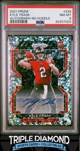 Panini Prizm Kyle Trask 2021 novato autógrafo automático sin grupo PSA 8 casi nuevo-como nuevo O810 - Imagen 1 de 2