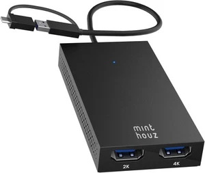 USB-C/USB 3.0 | Dual HDMI Adapter 4K @ 30 Hz +1080p @ 60 Hz | für Mac & Windows - Bild 1 von 5