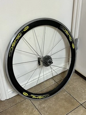 MAVIC COSMIC CARBONE RARE WHEEL RIM CLINCHER VINTAGE OLD 16 HOLES BLACK - Image 1 of 4