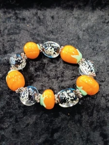 Halloween Themed Beaded Stretch Bracelet - Picture 1 of 1