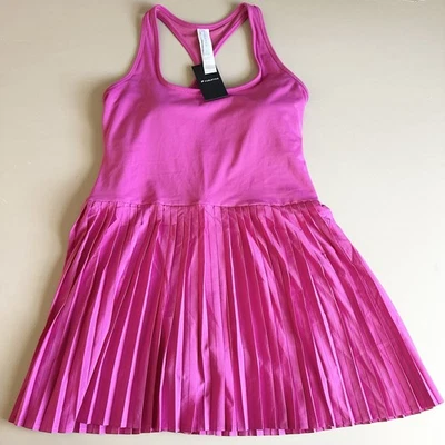 Vestido Plisado Fabletics Hot Shot Clásico Mini Talla XL Rosa Caliente Tenis Nuevo con Etiquetas Foto 1 de 4