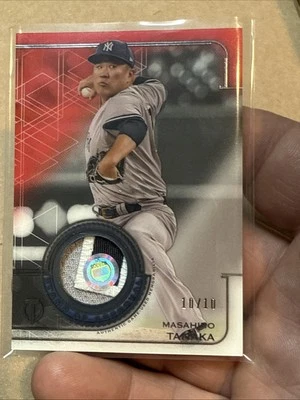 2019 Topps Tribute Masahiro Tanaka Stamp Of Approval Patch Relic Red /10. SOA-MT - Image 1 of 4