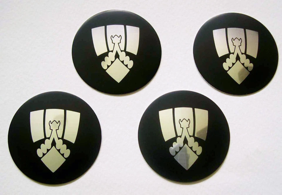 Insignias de rueda con cúpula negra y plateada Rover SD1, CRC3136 - Imagen 1 de 1