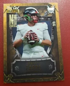 2022 Wild Card Matte WW National VIP Bailey Zappe RC ROOKIE #'d 2/3 SP - Picture 1 of 3