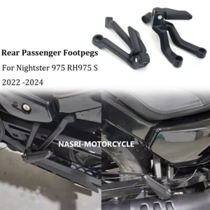 Rear Passenger Foot Pegs Kits Fit for Harley Nightster975 S RH975 2022-2024 2023 - Picture 1 of 9