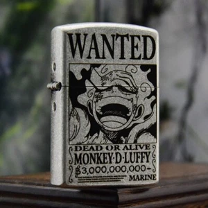 One Piece Luffy Anime Manga Feuerzeug Sturmfeuerzeug leichter Metall mit Box - Picture 1 of 3