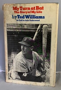 MY TURN AT BAT: The Story of My Life by Ted Williams 1969 1st ed in Dj Baseball - Picture 1 of 6