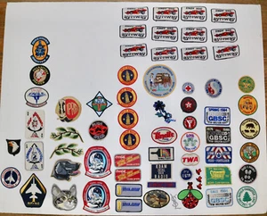 lot of 67 vintage and new patches space scouts products racing pets music - Picture 1 of 8