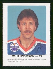 WILLY LINDSTROM 1984-85 OILERS RED ROOSTER 84-85 NO 19 NRMINT+         7439
