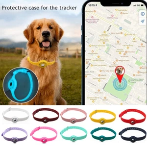 Für Apple Airtag Haustier Hund Katze Verstellbare Schutzhülle Gps-Tracking- / - Picture 1 of 25