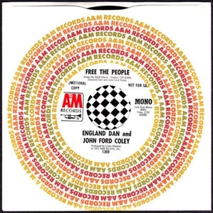 England Dan & John Ford Coley 45 RPM Mono / Stereo Promo - Free the People - Picture 1 of 2