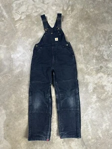 Vintage Carhartt YYR02 Boys X-Large Regular Duck Quilted Double Knee Overall Bib - Picture 1 of 12