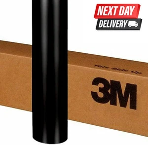 3M 2080 S12 SATIN BLACK VINYL WRAP BEST QUALITY / NEXT DAY DELIVERY - Picture 1 of 44