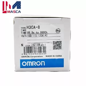 New in Box For OMRON Timer H3CA-8 H3CA8 100/110/120VAC 1 Year Warranty - Picture 1 of 5