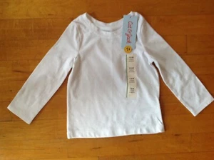 Cat & Jack Toddler Unisex Size 18 Months White Long Sleeve Shirt NWT - Picture 1 of 11