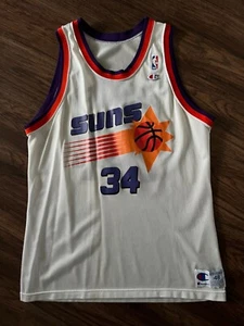 Vintage Champion- Charles Barkley- Phoenix Suns Jersey (white) size 48 - Picture 1 of 5