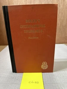 1967 ROGET'S INTERNATIONAL THESAURUS 3rd Ed. Hardcover Book by PETER MARK ROGET - Picture 1 of 6