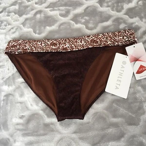 Batik para mujer Athleta talla S parte inferior de bikini Aqualuxe altura media nuevo con etiquetas - Imagen 1 de 6