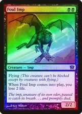 Foul Imp FOIL 9th Edition NM Black Common MAGIC THE GATHERING CARD ABUGames
