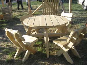 Gartenmöbel AR-4, Terassensets, Tisch mit 4 Sitzstühle, Optional für 4 Personen - Bild 1 von 3