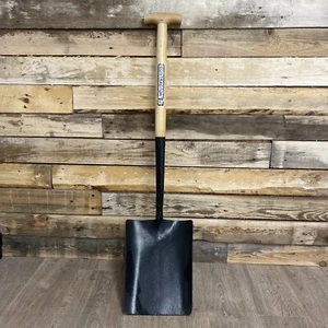 Contractor 1st Solid Socket Shovel No2 Taper Wood T Handle High Quality Spade - Picture 1 of 8