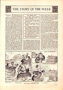 1915 The Independent Magazine 5 Page Excerpt World War I Uncle Sam Map Pictures - Picture 1 of 2