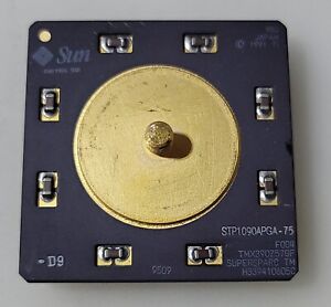 Vintage Rare Sun STP1090APGA-75 TMX390Z57GF Processor 1991 Collection/Gold