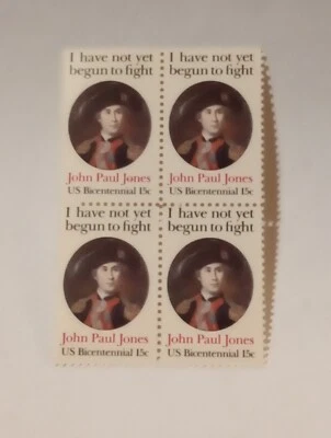 MINT NH OG 15 CENT BICENTENNIAL STAMP BLOCK CV 3.75 FV 0.60 - Image 1 of 2