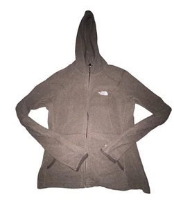 The North Face Womens Sz Small TKA 100 Masonic Hoodie Jacket Brown Fleece Zip Up - Picture 1 of 10