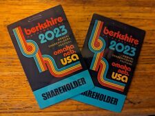 2023 BERKSHIRE HATHAWAY Annual Shareholder Festival/Meeting Credential(s)