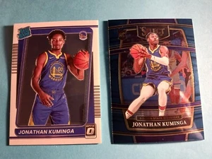 (2) 2021-22 Optic #190 Jonathan Kuminga Golden State Warriors Select Blue #28 - Picture 1 of 2