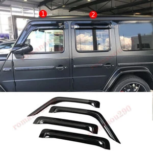 4 viseras negras para ventana para Benz Clase G 2019-2024 protector solar ventilación deflectores - Imagen 1 de 7