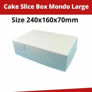 Cake Boxes Slice Mondo Large 20Pk Cupcake Boxes Boards Muffin Liners Patty Pans - Picture 1 of 1