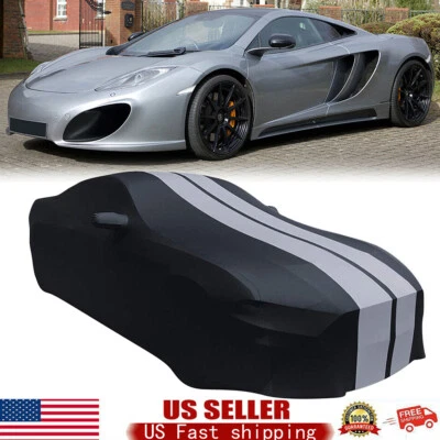 For 2013-2021 Subaru WRX STI Indoor Car Cover Stain Stretch Dustproof Black/Grey Foto 1 de 4